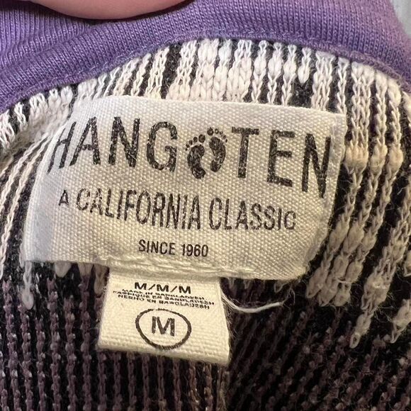 Vintage Vibe Hang Ten Purple Marled Knit Hoodie - Picture 8 of 8